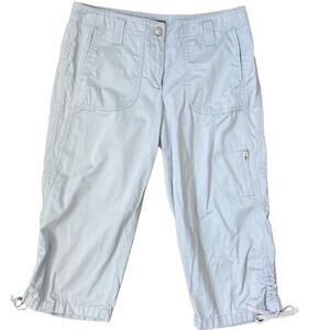 Ann Taylor Lindsay Capri Pants Zip-up Pocket SZ 2